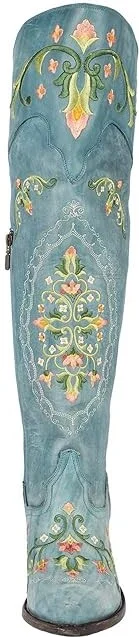 Dan Post Flower Child Women's Boots Turquoise : 7 B - Medium, Leather - Image 5