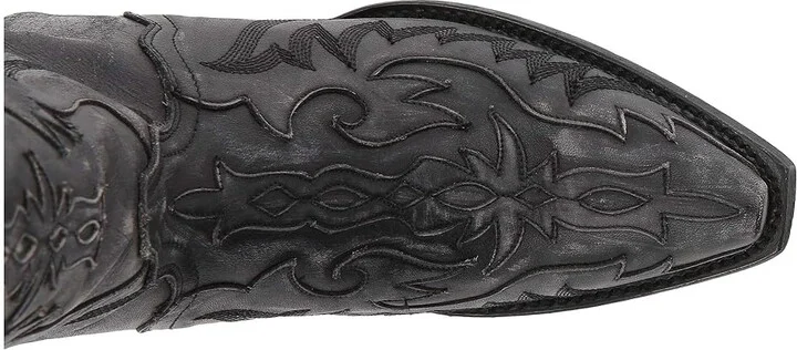 Dan Post Hallie Cowboy Women's Boots Black Distressed : 6.5 B - Medium, Leather - Image 3
