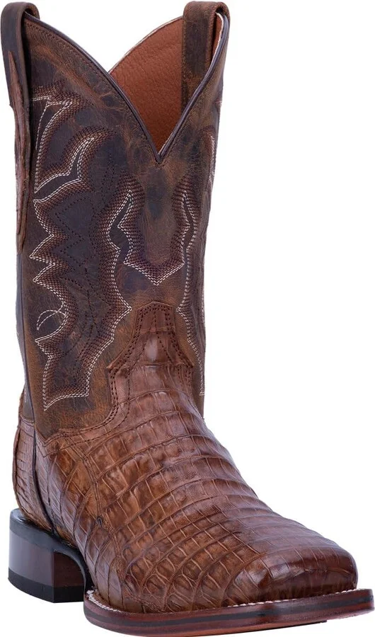 Dan Post Kingsly Caiman Mens Square Toe Western Boots DP4807