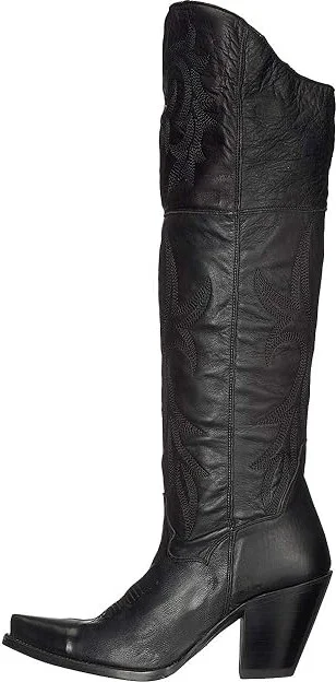 Dan Post Legit Cowboy Women's Boots Black : 6 B - Medium, Leather - Image 7
