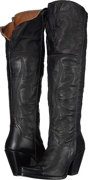 Dan Post Legit Cowboy Women's Boots Black : 6 B - Medium, Leather