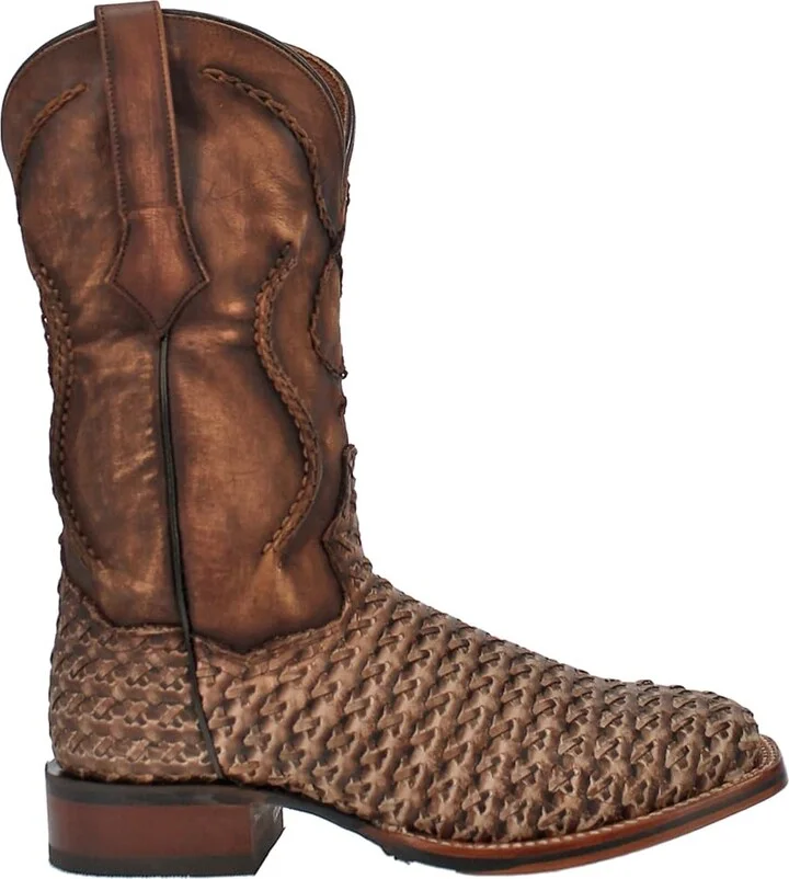 Dan Post Mens Stanley Square Toe Casual Boots Mid Calf - Brown - Size 12 2E