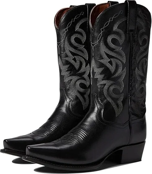 Dan Post Milwaukee Cowboy Boots Black : 8 2.5E - Extra Wide, Leather