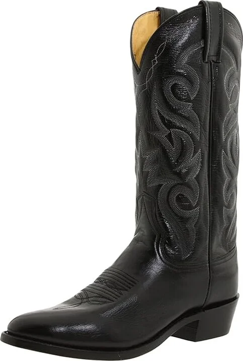 Dan Post Milwaukee R Toe Cowboy Boots Black : 14 D - Medium, Leather - Image 2