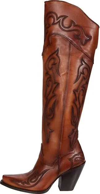 Dan Post Seductress Women's Boots Chestnut : 6 B - Medium, Leather - Image 6