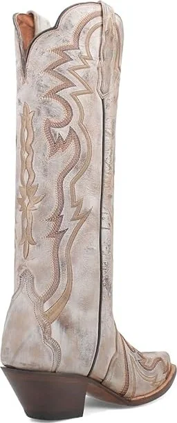 Dan Post Silvie Cowboy Women's Boots Bone : 6.5 B - Medium, Leather - Image 3