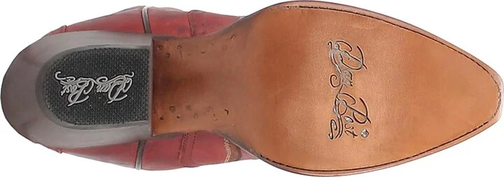 Dan Post Silvie Cowboy Women's Boots Red : 9 B - Medium, Leather - Image 2