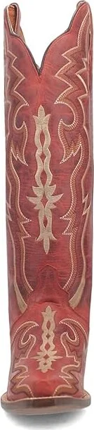 Dan Post Silvie Cowboy Women's Boots Red : 9 B - Medium, Leather - Image 4