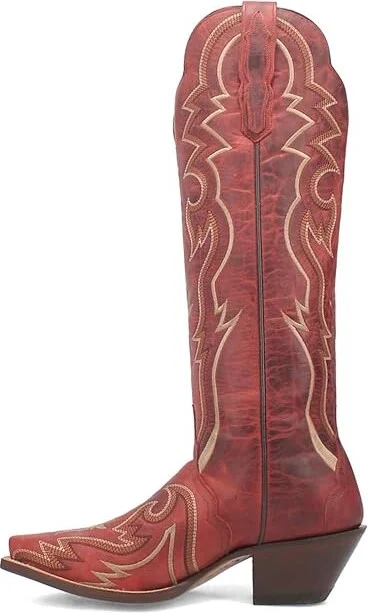 Dan Post Silvie Cowboy Women's Boots Red : 9 B - Medium, Leather - Image 5