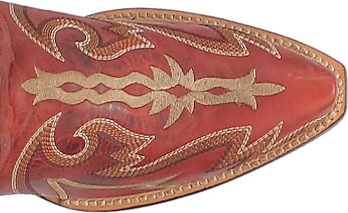 Dan Post Silvie Cowboy Women's Boots Red : 9 B - Medium, Leather - Image 6