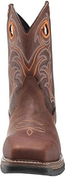 Dan Post Storms Eye Waterproof Composite Toe EH Men's Boots Brown/Orange : 7.5 D - Medium, Leather - Image 6