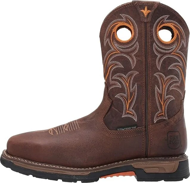 Dan Post Storms Eye Waterproof Composite Toe EH Men's Boots Brown/Orange : 7.5 D - Medium, Leather - Image 7