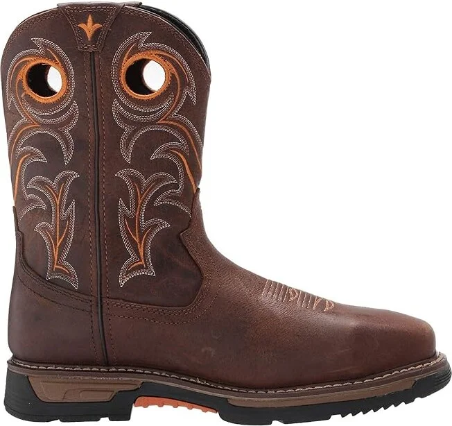 Dan Post Storms Eye Waterproof Composite Toe EH Men's Boots Brown/Orange : 7.5 D - Medium, Leather - Image 8