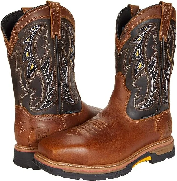 Dan Post Warrior - Composite Toe Men's Shoes Brown Leather : 9.5 E - Wide