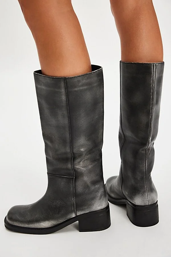 Dana Distressed Pull-On Boots - Image 4