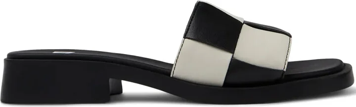 Dana Twins checked sandals