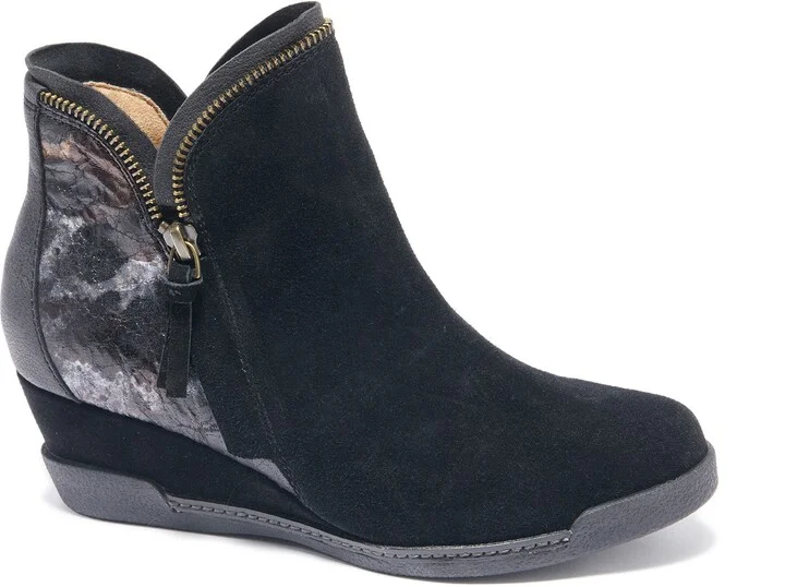 Black Suede With Foliage