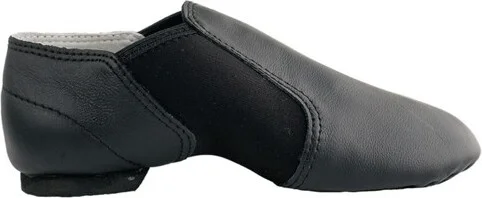Dance Class Gloria Leather Slip-on Jazz Shoe, Black, size - Image 3