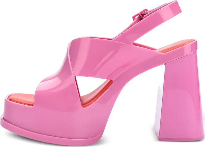 Dance crossover-strap block-heel sandals - Image 5