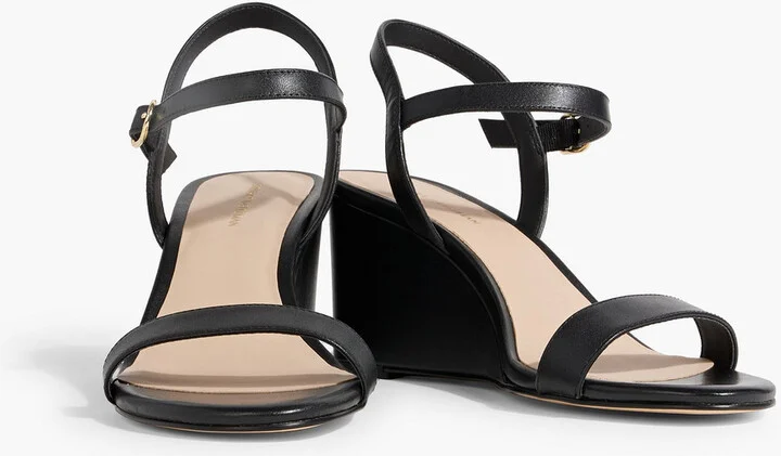 Dancer 75 leather wedge sandals - Image 5