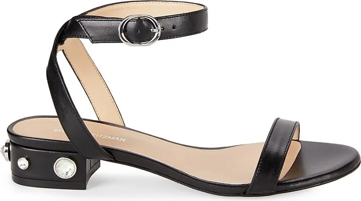 Dancer Allshine Embellished Leather Flat Sandals