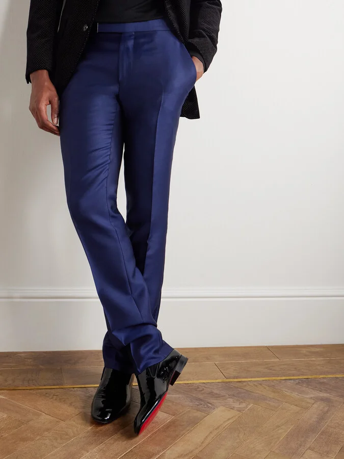 Dandelion Grosgrain-Trimmed Patent-Leather Loafers - Image 2