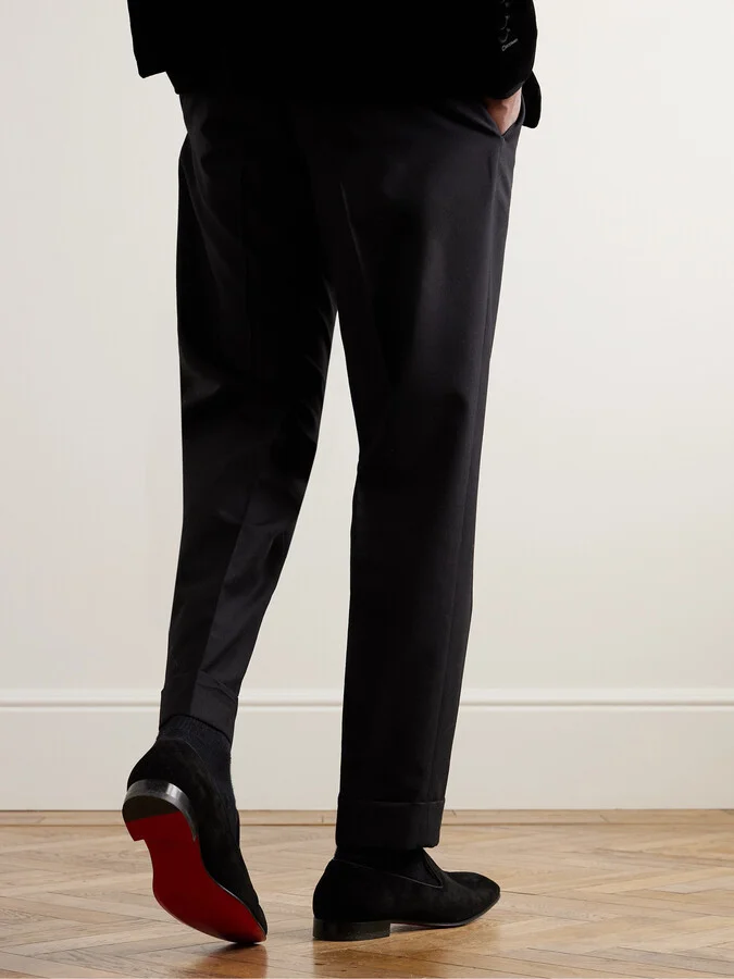 Dandelion Grosgrain-Trimmed Suede Loafers - Image 2