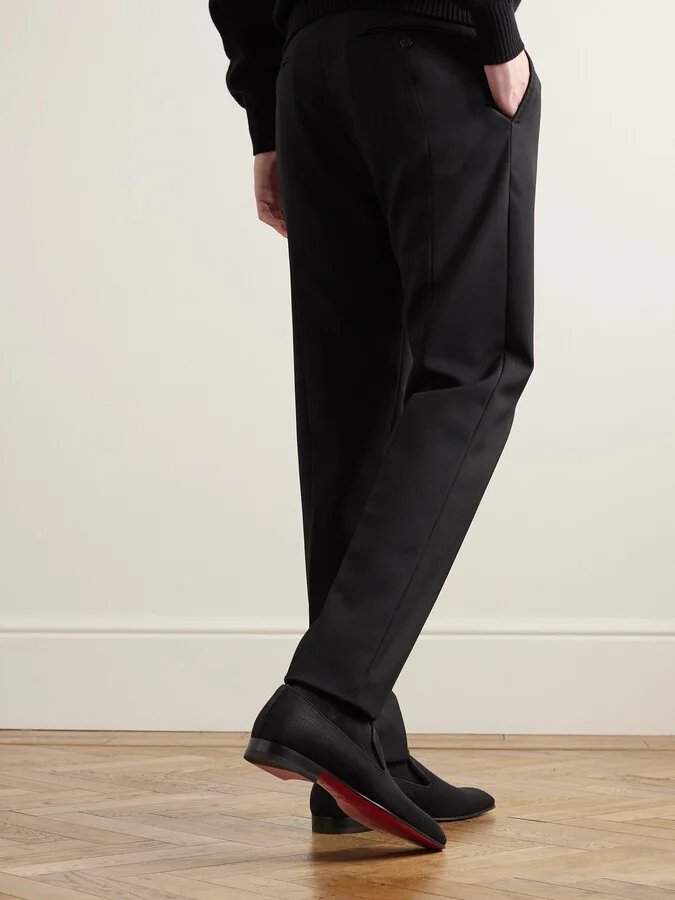 Dandelion Grosgrain-Trimmed Wool Loafers - Image 2