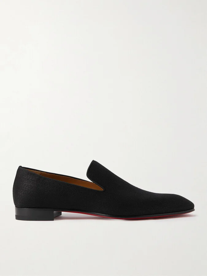 Dandelion Grosgrain-Trimmed Wool Loafers