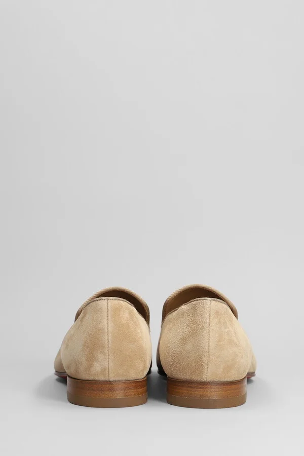 Dandelion Loafers In Beige Suede - Image 4