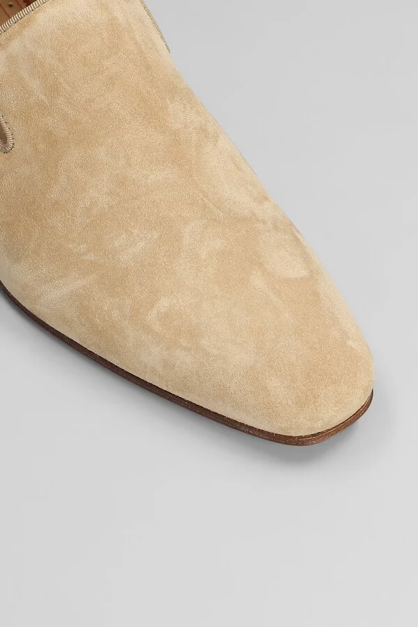 Dandelion Loafers In Beige Suede - Image 5