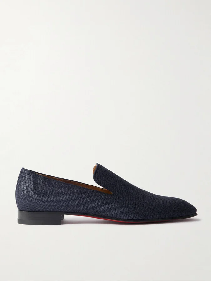 Dandelion Silk-Crepe Loafers