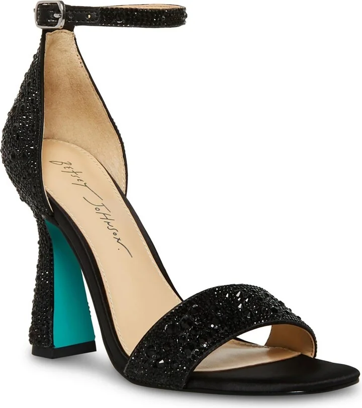 Dani Womens Satin Embellished Heels