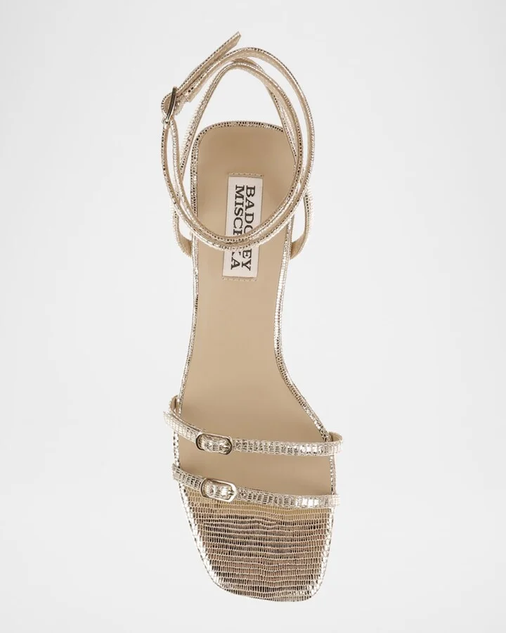 Dania Ankle-Strap Buckle Leather Sandals - Image 8