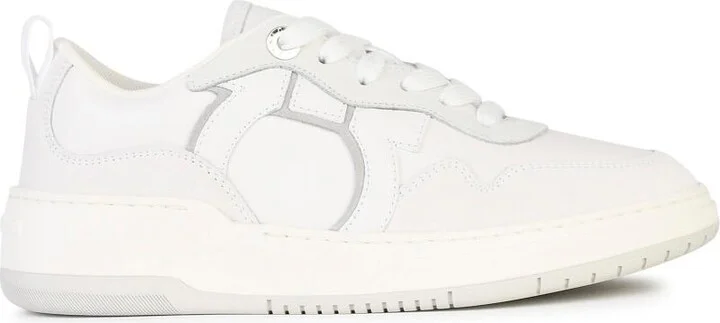 'dania' White Leather Sneakers