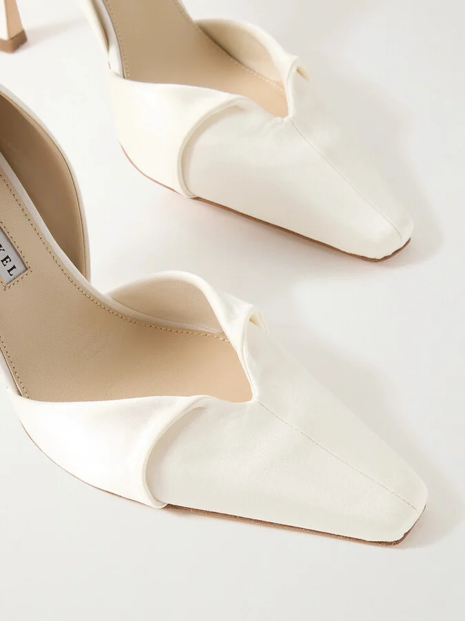 Danielle Frankel - Kennedy Satin Pumps - Ivory - Image 4