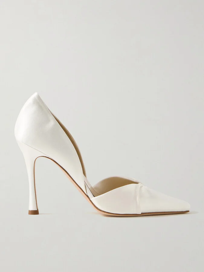 Danielle Frankel - Kennedy Satin Pumps - Ivory