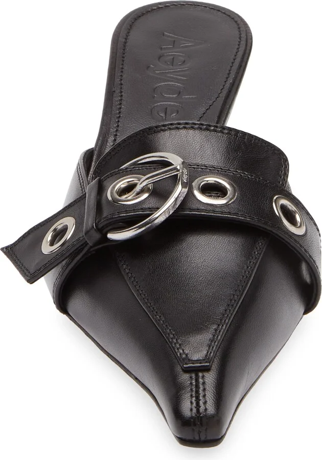 Danielle Grosgrain Pointed Toe Mule - Image 4