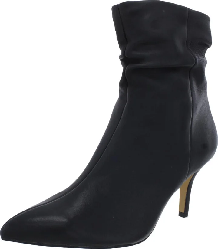 Danielle Womens Leather Stiletto Ankle Boots