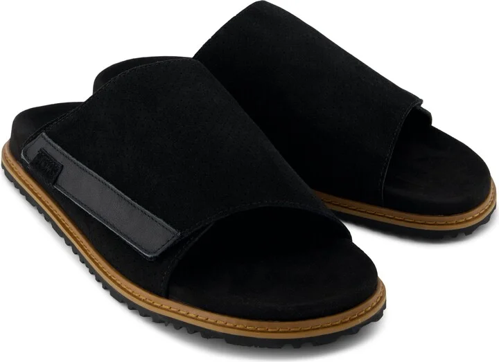 Danilo Slide Sandal Perforated Suede Slip On - Image 2