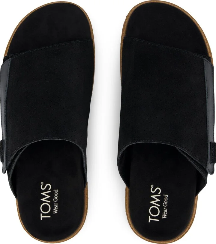 Danilo Slide Sandal Perforated Suede Slip On - Image 4
