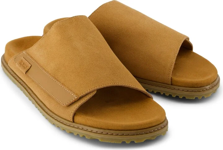 Danilo Slide Sandal Tan Suede Slip On - Image 4