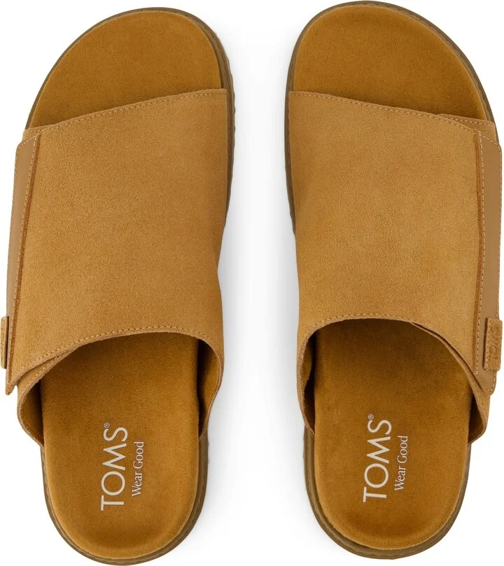 Danilo Slide Sandal Tan Suede Slip On - Image 6