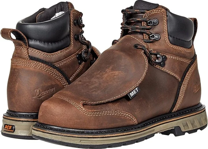 Danner Steel Yard 6 Hot MET/ST Men's Shoes Brown : 8 D - Medium, Leather