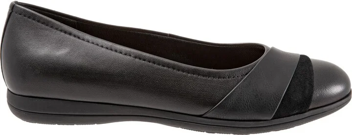 Danni Leather & Suede Flat - Image 3