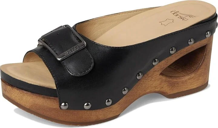 Dansko Adeline Women's Sandals Black : EU 36 (US Women's 5.5-6) Regular, Leather - Image 5