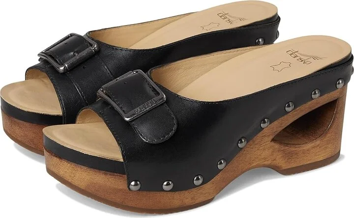 Dansko Adeline Women's Sandals Black : EU 36 (US Women's 5.5-6) Regular, Leather