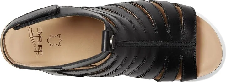 Dansko Adie Women's Sandals Black : EU 36 (US Women's 5.5-6) Regular, Leather - Image 2
