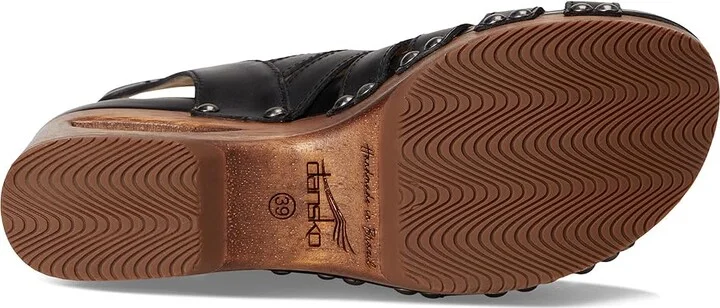 Dansko Adie Women's Sandals Black : EU 36 (US Women's 5.5-6) Regular, Leather - Image 3