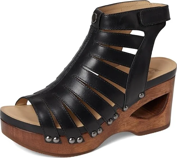 Dansko Adie Women's Sandals Black : EU 36 (US Women's 5.5-6) Regular, Leather - Image 5
